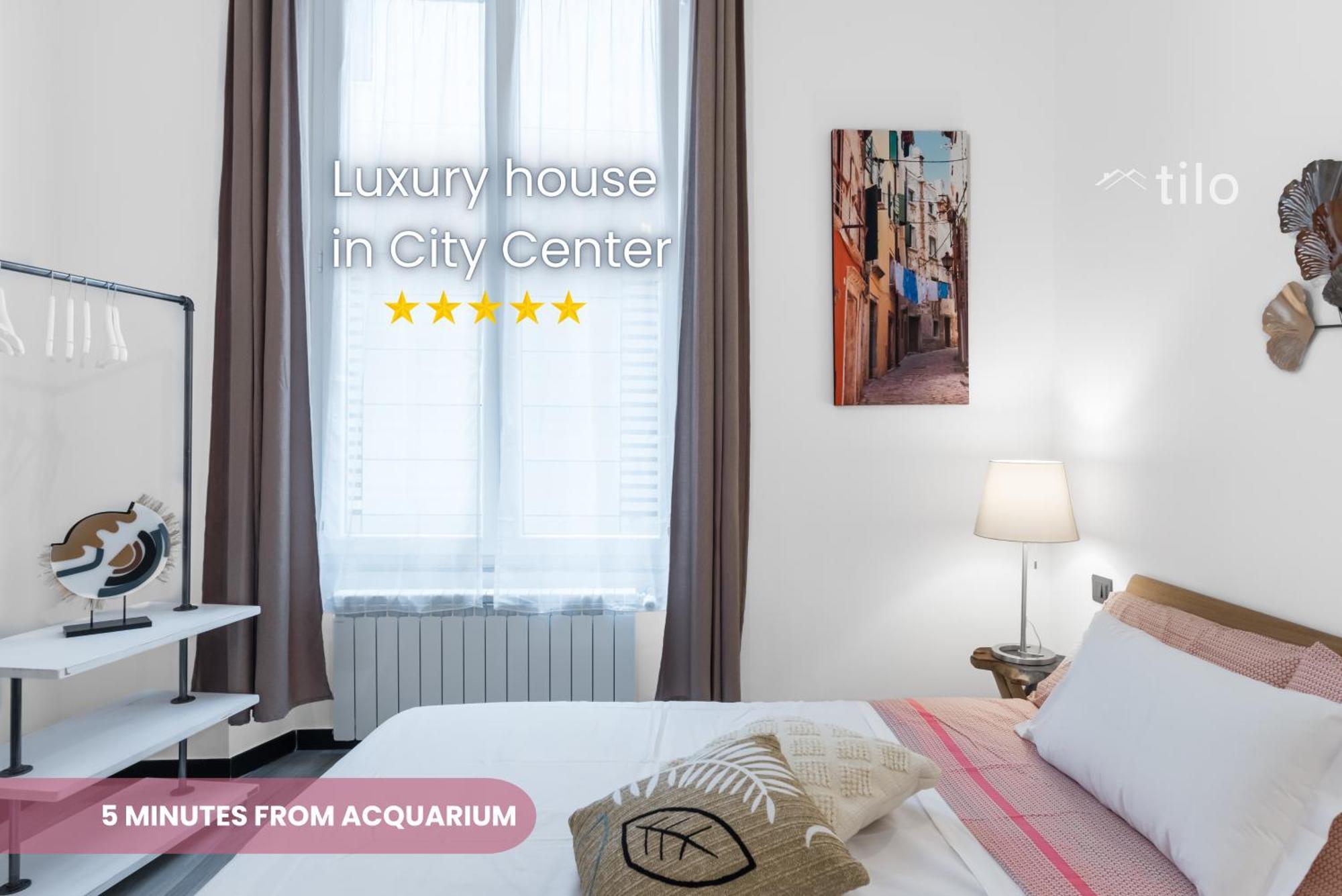 Acquario 5 Minuti, 1Br , Free A-C, Wifi & Netflix "City Center" By Tilo เจนัว ภายนอก รูปภาพ